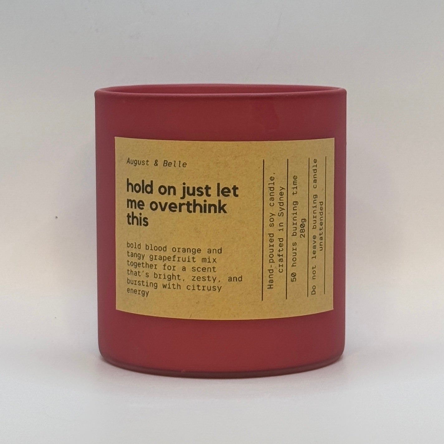 hold on just let me overthink this - blood orange and grapefruit