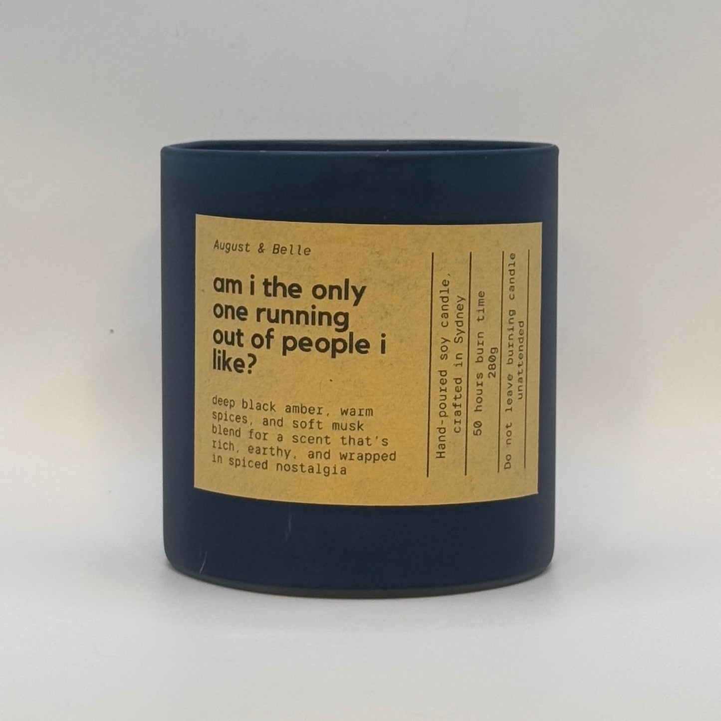 am i the only one running out of people i like? - black amber and musk