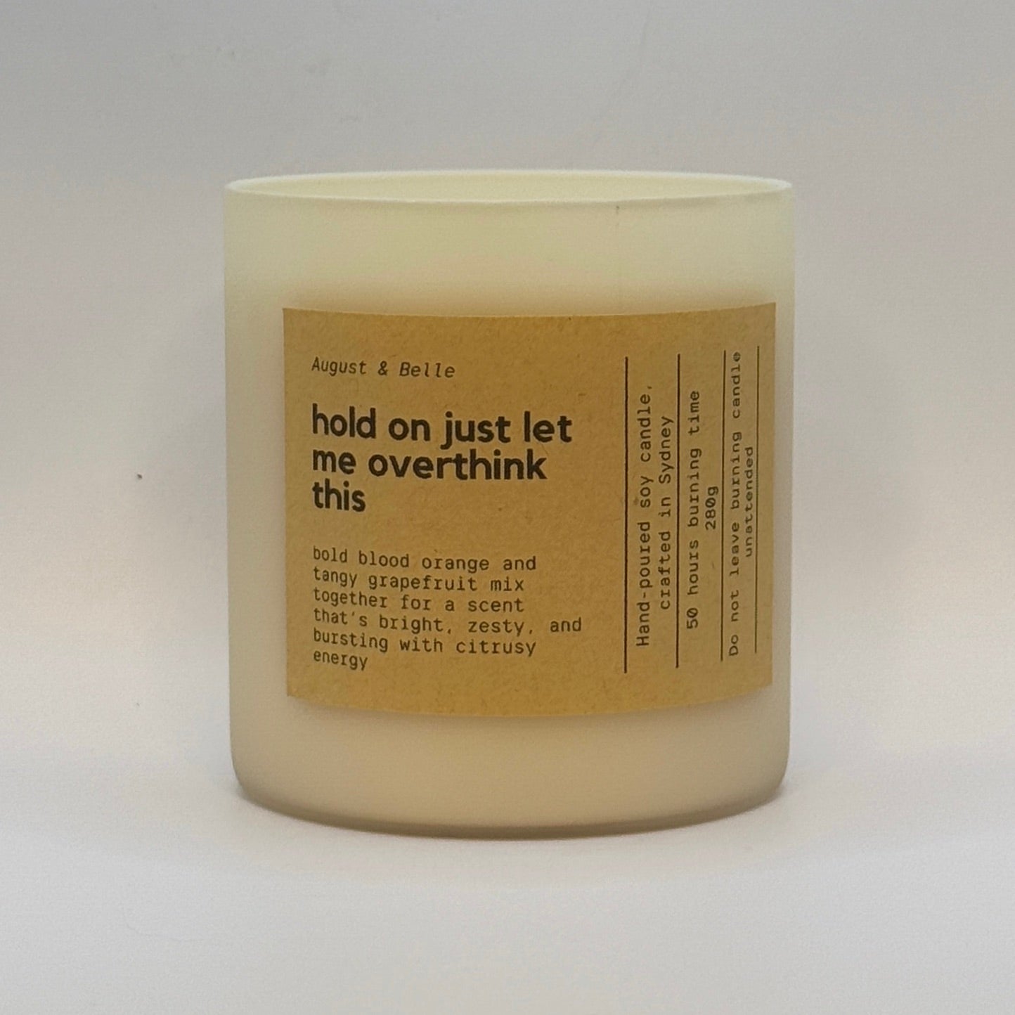 hold on just let me overthink this - blood orange and grapefruit